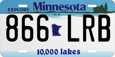 MN license plate 866LRB