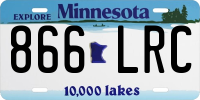 MN license plate 866LRC