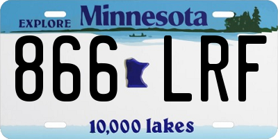MN license plate 866LRF