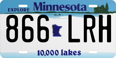 MN license plate 866LRH