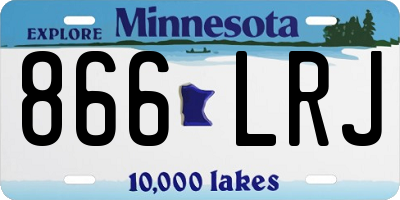 MN license plate 866LRJ