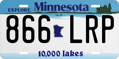 MN license plate 866LRP