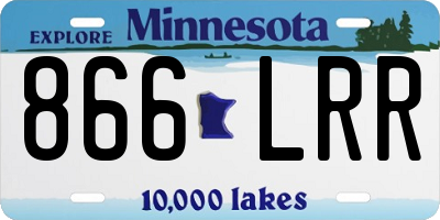 MN license plate 866LRR