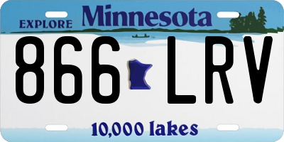 MN license plate 866LRV