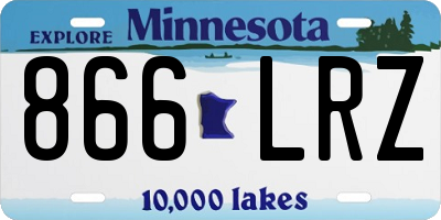 MN license plate 866LRZ