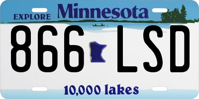MN license plate 866LSD