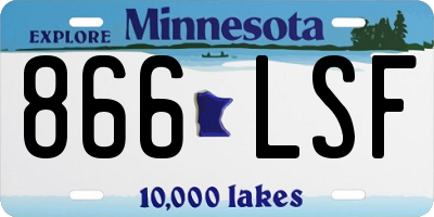 MN license plate 866LSF