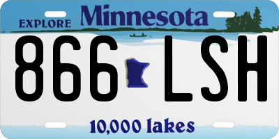 MN license plate 866LSH