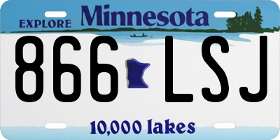 MN license plate 866LSJ