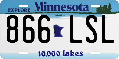 MN license plate 866LSL