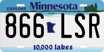 MN license plate 866LSR