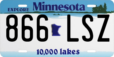 MN license plate 866LSZ