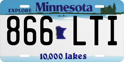 MN license plate 866LTI