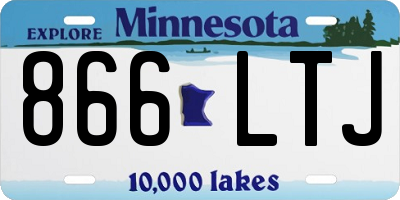 MN license plate 866LTJ