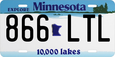 MN license plate 866LTL