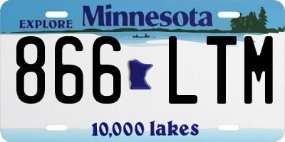 MN license plate 866LTM