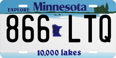 MN license plate 866LTQ