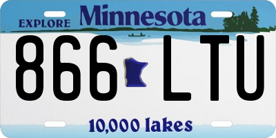 MN license plate 866LTU