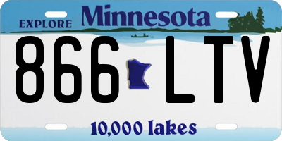 MN license plate 866LTV