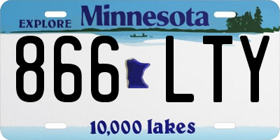 MN license plate 866LTY