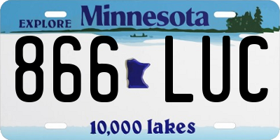 MN license plate 866LUC