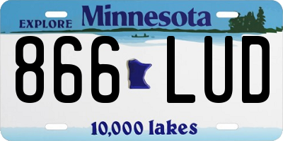 MN license plate 866LUD