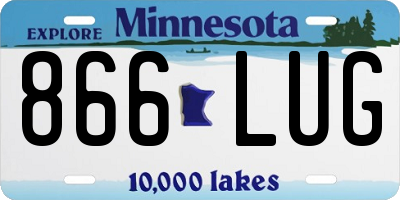 MN license plate 866LUG