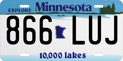 MN license plate 866LUJ