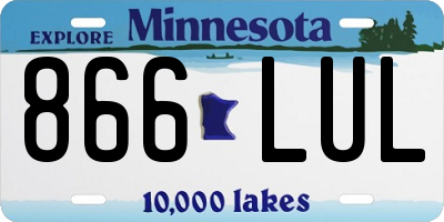 MN license plate 866LUL