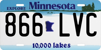 MN license plate 866LVC