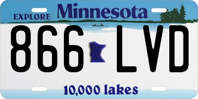 MN license plate 866LVD