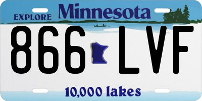 MN license plate 866LVF