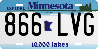 MN license plate 866LVG