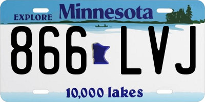 MN license plate 866LVJ