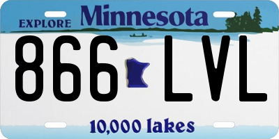 MN license plate 866LVL