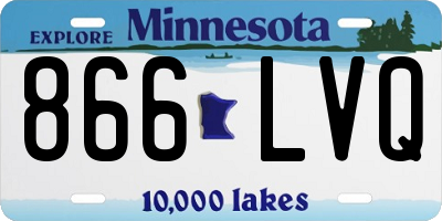 MN license plate 866LVQ