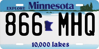 MN license plate 866MHQ