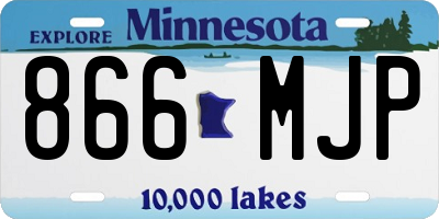 MN license plate 866MJP