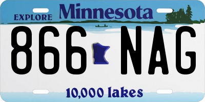 MN license plate 866NAG
