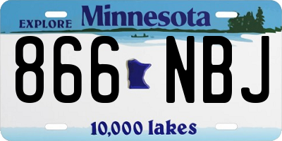 MN license plate 866NBJ