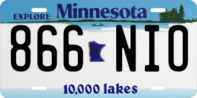 MN license plate 866NIO