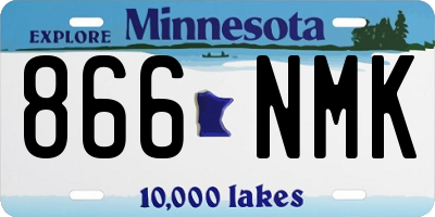 MN license plate 866NMK