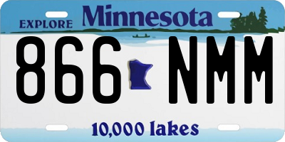 MN license plate 866NMM