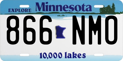 MN license plate 866NMO