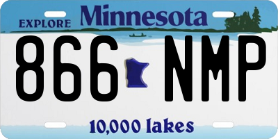 MN license plate 866NMP