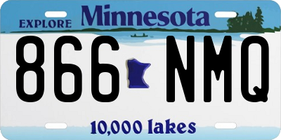 MN license plate 866NMQ