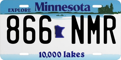 MN license plate 866NMR