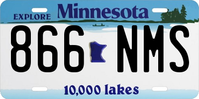 MN license plate 866NMS