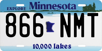 MN license plate 866NMT