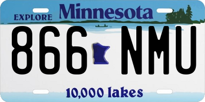 MN license plate 866NMU